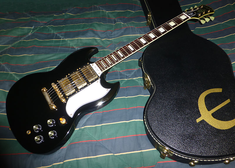 Epiphone SG Les Paul Custom 3 PU Black Beauty 1999 Saein Killer Guitar Near  Mint with OHSC Monster