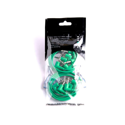 Tendrils Cables Right Angled Eurorack Patch Cable (30cm - Emerald) 6 Pack image 4