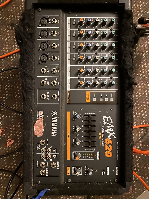 Yamaha EMX 620 Powered Mixer 200W Black Reverb