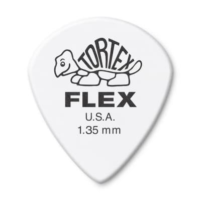 Dunlop 468R135 Tortex Flex Jazz III 1.35mm Guitar Picks (72-Pack)