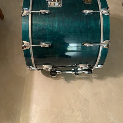 Gretsch Bass Drum 17" X 22" Vintage Mid 80's Caribbean Blue - MINT! PRICE DROP!! image 3