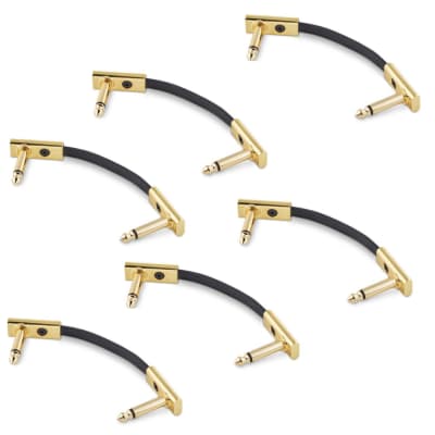 RockBoard Flat Patch Cables 1.97" Gold - 3 Pack image 7