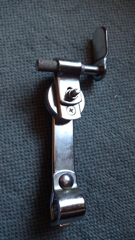 Japanese Bass Drum Rail Tom Mount Vintage 1960's Japanese Bass Drum Rail Tom Mount Vintage 1960's 60s - Chrome image 1