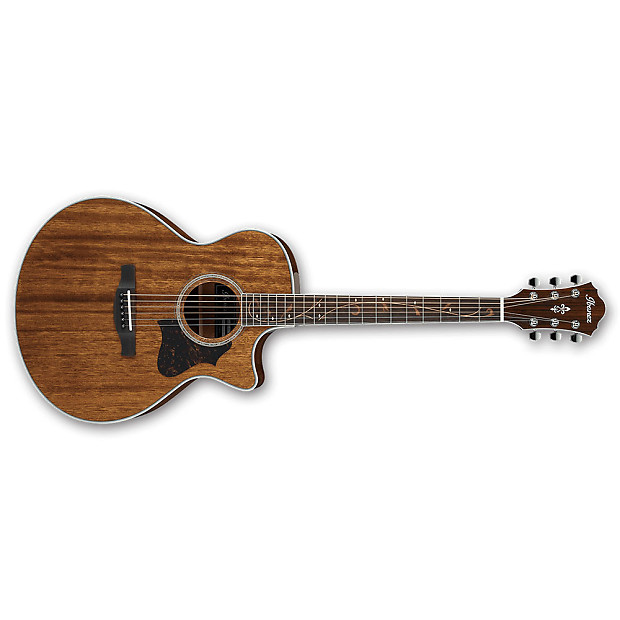Ibanez AE245-NT Solid Mahogany Top Acoustic/Electric Guitar Natural High Gloss image 2