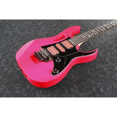 Ibanez JEMJRSPPK Steve Vai Signature Jem Jr Guitar - Pink image 4