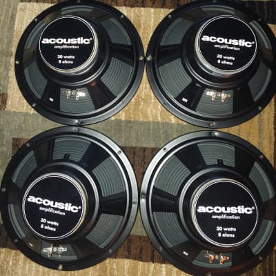 Acoustic Amplification 12 inch 30W, 8 Ohm Speakers (4) image 1