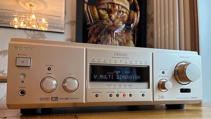 RARE Sony TA-E9000es Multichannel 5.1 AV Control Pre-Amplifier - Dolby, DTS  			