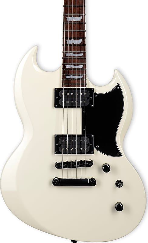 ESP LTD VIPER-256 Electric Guitar, Roasted Jatoba Fingerboard, Olympic White image 1
