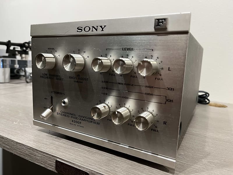 完動品 SONY ソニー TA-4300F チャンネル分割ステレオプリアンプ SONY TA-4300F Channel Dividing Stereo Preamplifier 100V USED