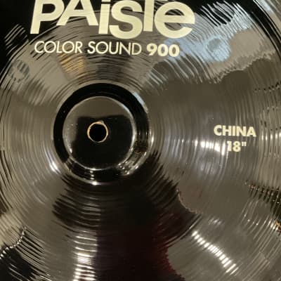 Paiste  Color sound 900 18” China cymbal Black image 4