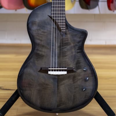 Katoh Crossover Series Hispania Electric Nylon String Classical Guitar with Bag (Transparent Black) for sale