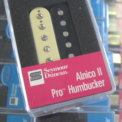 Seymour Duncan Alnico II Pro Humbucker Neck Pickup Zebra APH-1n image 1