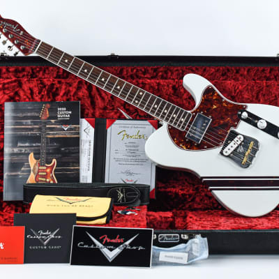 Immagine Fender Custom Shop Apprentice Built Steve Mather 60s Tele Olympic White - 5