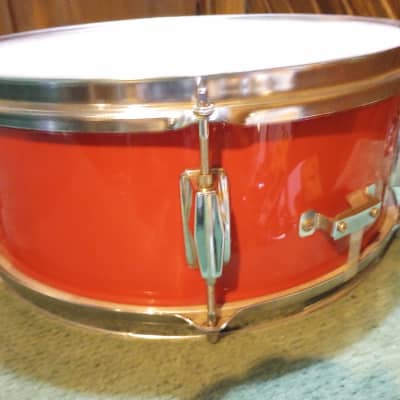 CB Percussion 14x5.5 Wood Snare Drum - Red Wrap image 5