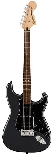 Fender Squier Affinity Series Stratocaster HSS Pack Laurel Fingerboard Charcoal Frost Metallic image 1