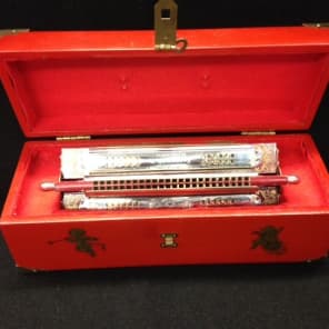 Hohner Tremolo Quartet harmonica Germany With hard case