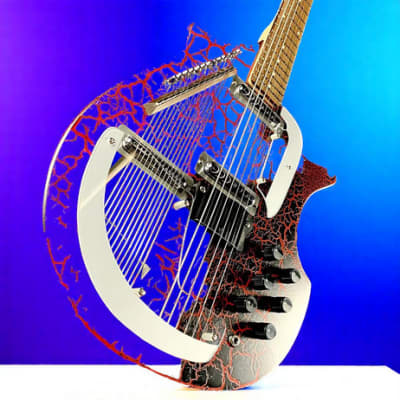 Brand New Danelectro Coral Electric Sitar – Red Crackle | 6+13 Strings | Lipstick Pickups | Gotoh Bridge image 12