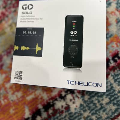 TC Helicon GO SOLO Portable USB Audio / MIDI Interface 2020 - Present - Black image 1