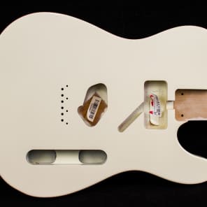 Fender USA Genuine Replacement Alder Telecaster Guitar Body, Olympic White image 1