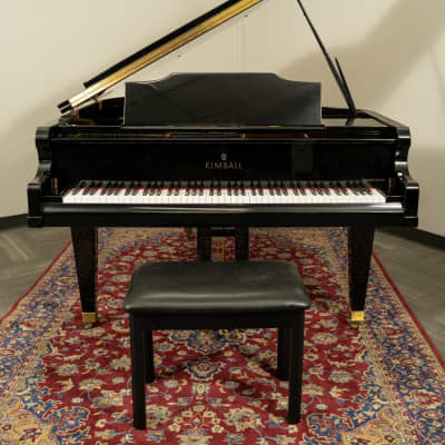 Kimball 5'8" 580P Grand Piano | Polished Ebony image 2