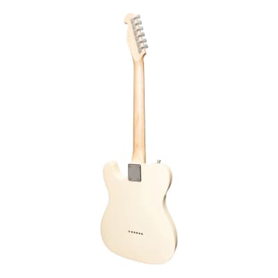 J&D Luthiers Thinline TE-Style Electric Guitar | Vintage White image 2