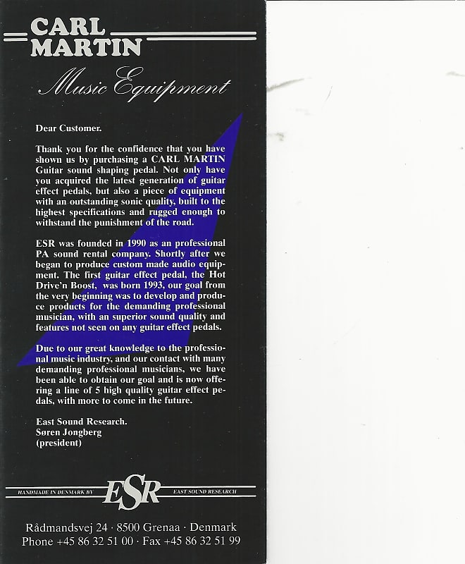 Carl MartinBrochure/Catalog Reverb