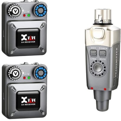 Xtuga RW2080 2-Channel In-Ear Monitor System w/ 6 body packs +