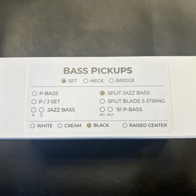Lindy Fralin Split Jazz Bass Pickups Set Black 4 String- New! image 3