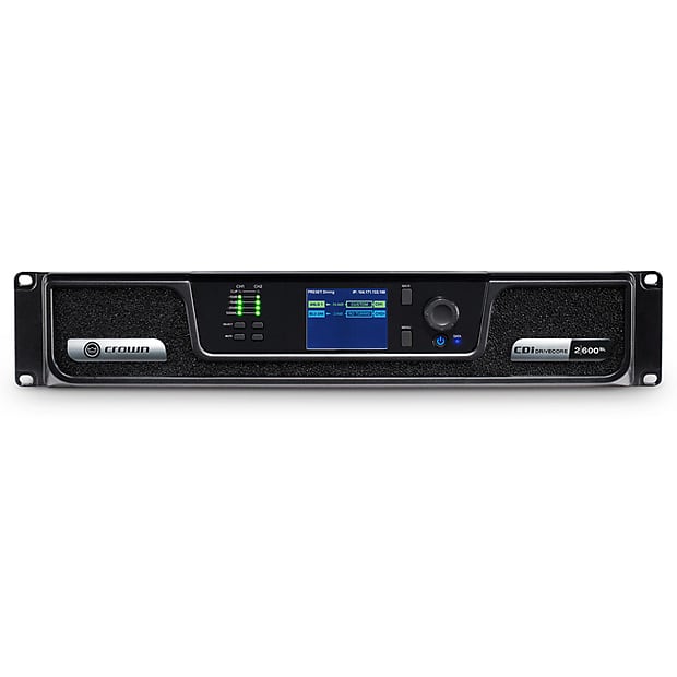 Crown CDi DriveCore 2|600BL Analog + BLU link input, 2 channel, 600W per output channel image 1