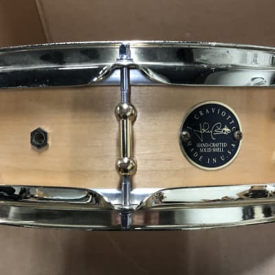Craviotto 4x14 solid maple snare drum. #1 for this size. From Craviotto’s collection 1995 image 2
