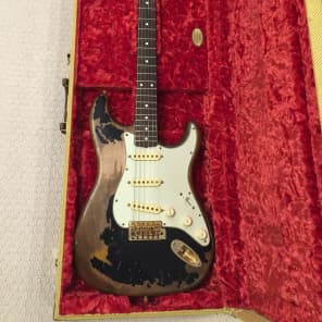 John Mayer Black One Replica Relic w/ Fender Parts image 3