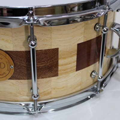 Holloman Custom Drums 7 x 14" window pane clear coat semi gloss image 4