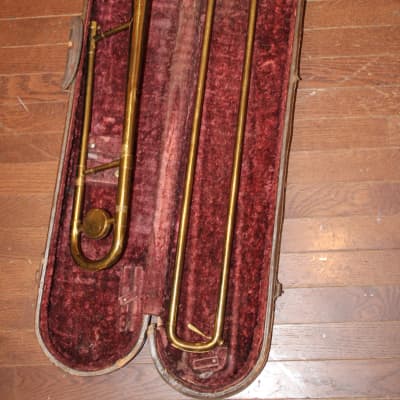 Vintage USA Made Elkhart Trombone image 19