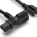 Hosa PWD-401 Piggy Back Power Cable, 1'