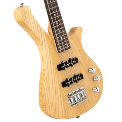 Glarry GW101 36in Kid's Electric Bass Guitar Burlywood for sale