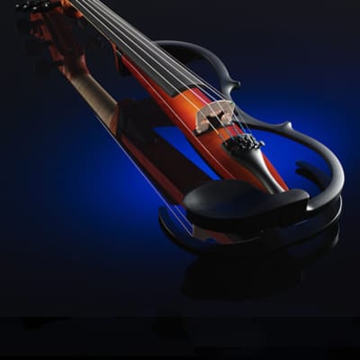 Yamaha SV-255 five-string electric Silent Violin Pro with control box image 2