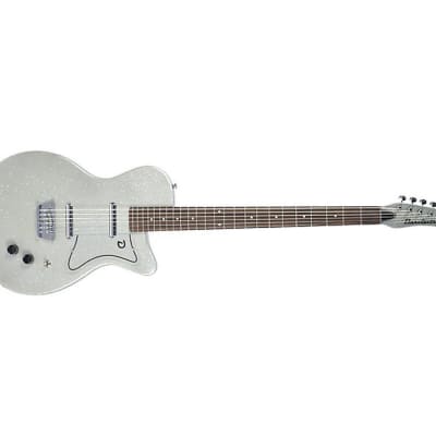 Danelectro '56 Baritone Guitar - Silver Metal Flake image 4
