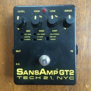 SansAmp GT2 Vintage, used in the studio only. | Reverb