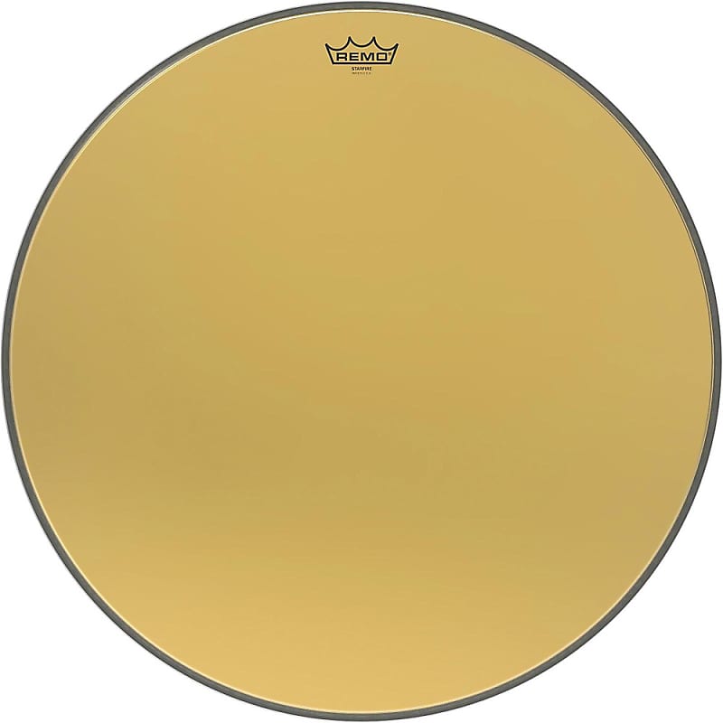 Remo Ambassador Starfire Gold Bass Drumhead 26 in. | Reverb