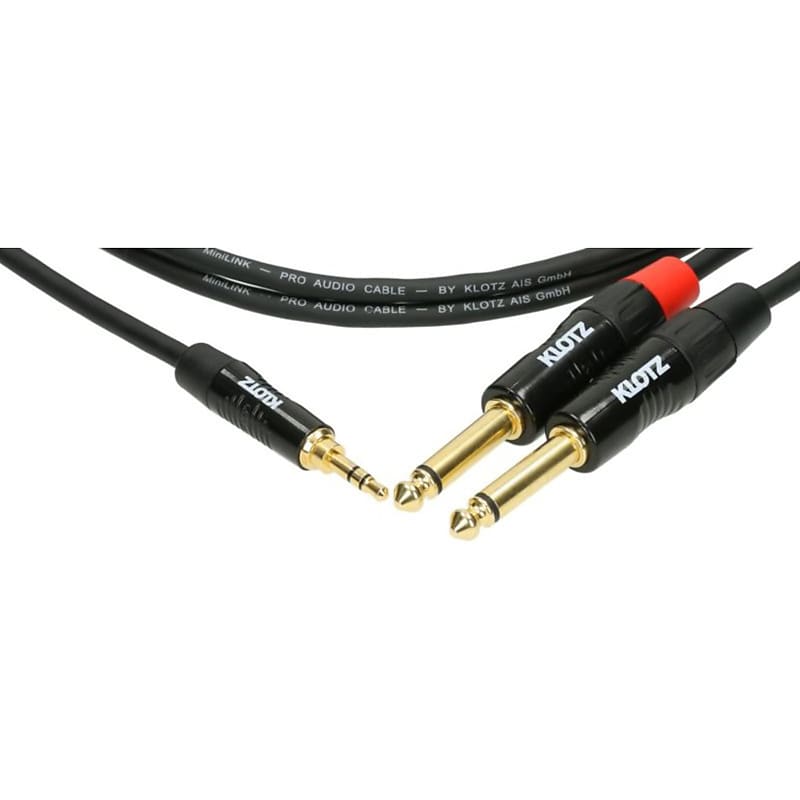 KLOTZ AIS GmbH  lightweight stereo mini jack cable 3.5 mm - 6.35 mm