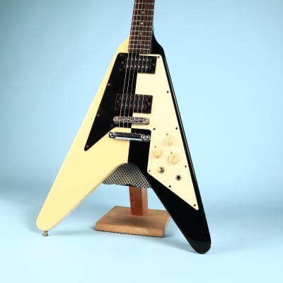 Epiphone Michael Schenker Flying V - Limited Edition - 2005 Korea -  Black/White | Reverb