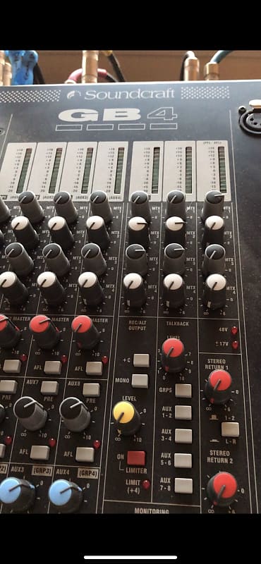 Soundcraft GB4 24-Channel Mixing Console 2010s - Blue image 1