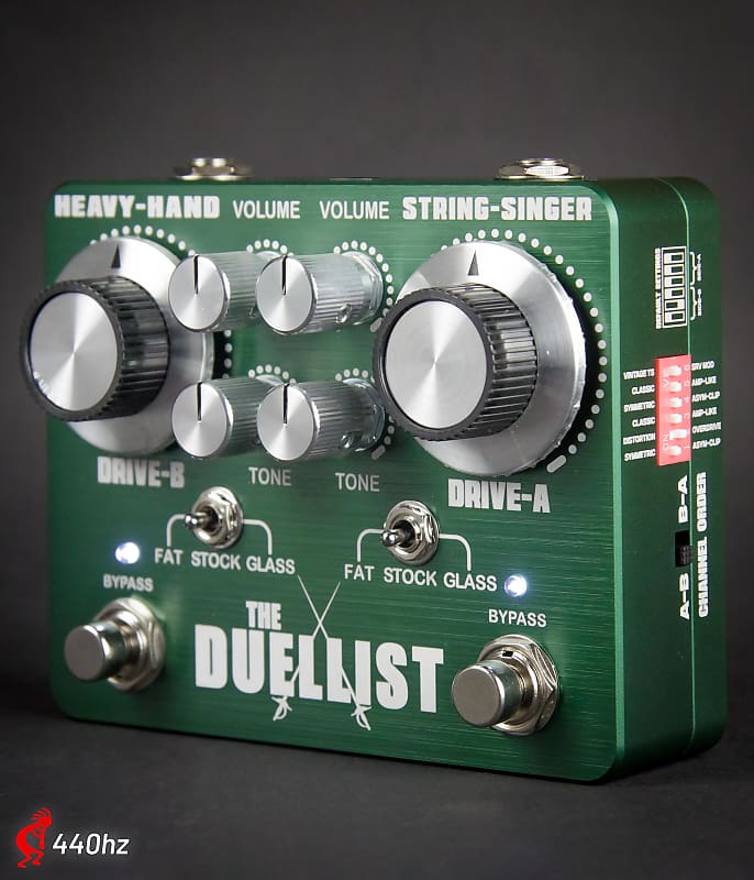 King Tone Guitar The Duellist 2023 Green - Dual Overdrive / Boost /  Distortion