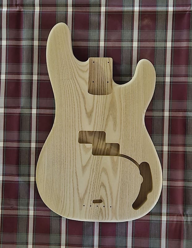 Woodtech Routing 1 pc. Catalpa PBass Body Unfinished Reverb