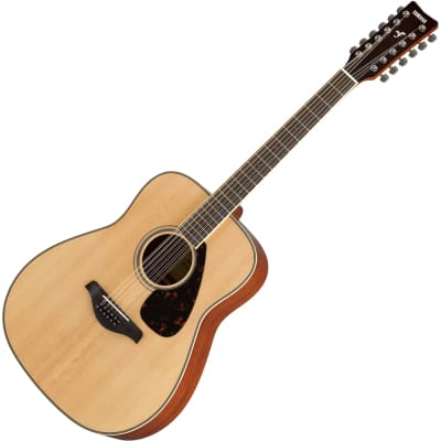 Yamaha FG820-12 Folk Acoustic 12-String Guitar Natural | Reverb