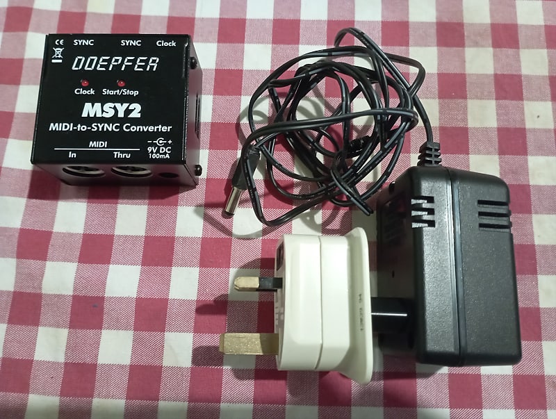 Doepfer MSY2 - MIDI to sync converter adapter adaptor + charger 