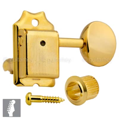 Immagine Gotoh SD91-05M 6-in-line Vintage Style Tuners Keys for Fender Strat Tele - GOLD - 1