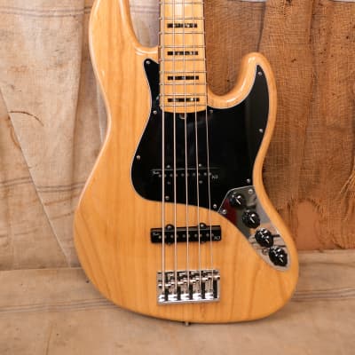 Fender American Elite Jazz Bass V 2015 Natural 5 String image 6