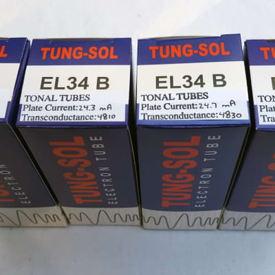 Mullard EL34 Made In Russia 未使用保管品 ４本マッチ New 4x TungSol EL34B / EL34 | Matched Quad / Quartet / Four