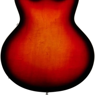 Vox Bobcat V90 Semi-hollowbody Electric Guitar (with Case), Sunburst image 7